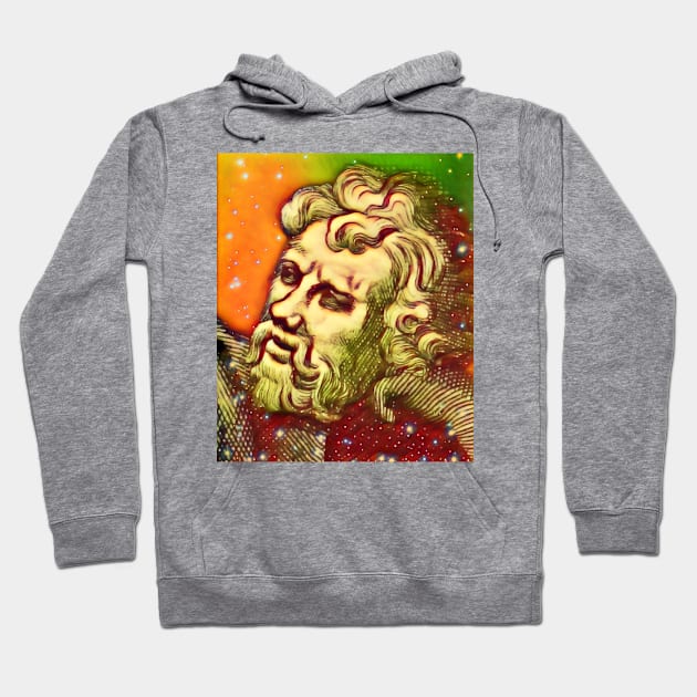 Epictetus Snowy Portrait | Epictetus Artwork 15 Hoodie by JustLit